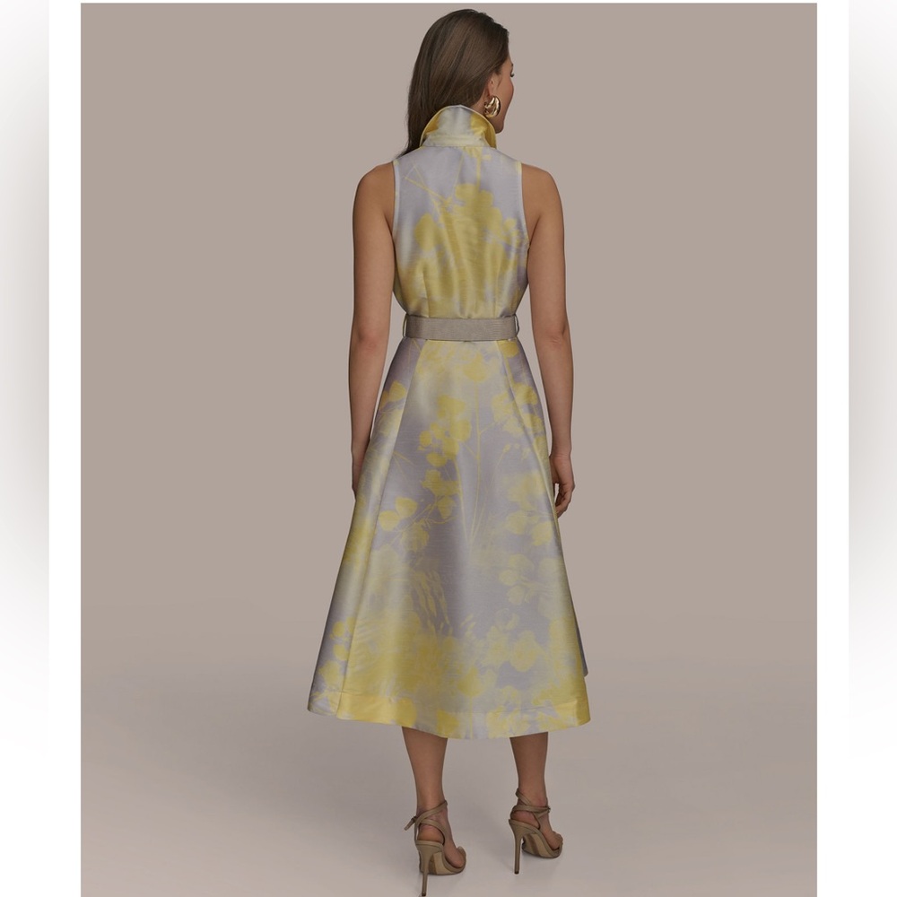 Donna Karan Yellow and Gray A-Line Skirt - Picture 6 of 8
